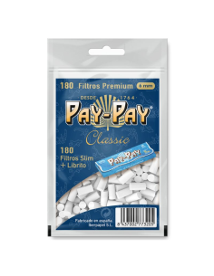 Filtros PAYPAY 6mm Bolsa 180 + Librito (40Uds)