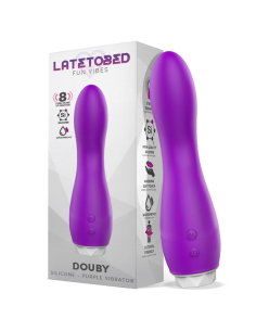 Vibrador DOUBY púrpura Silicona 8 Vel.