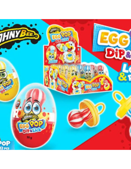 Huevo Sopresa Chupete Pop DipLick